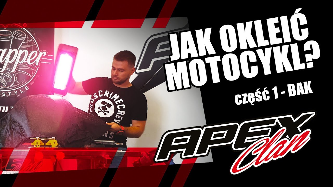 ★ Jak okleić bak (zbiornik) motocyklowy folią - ApexClan Wrap Classes ★