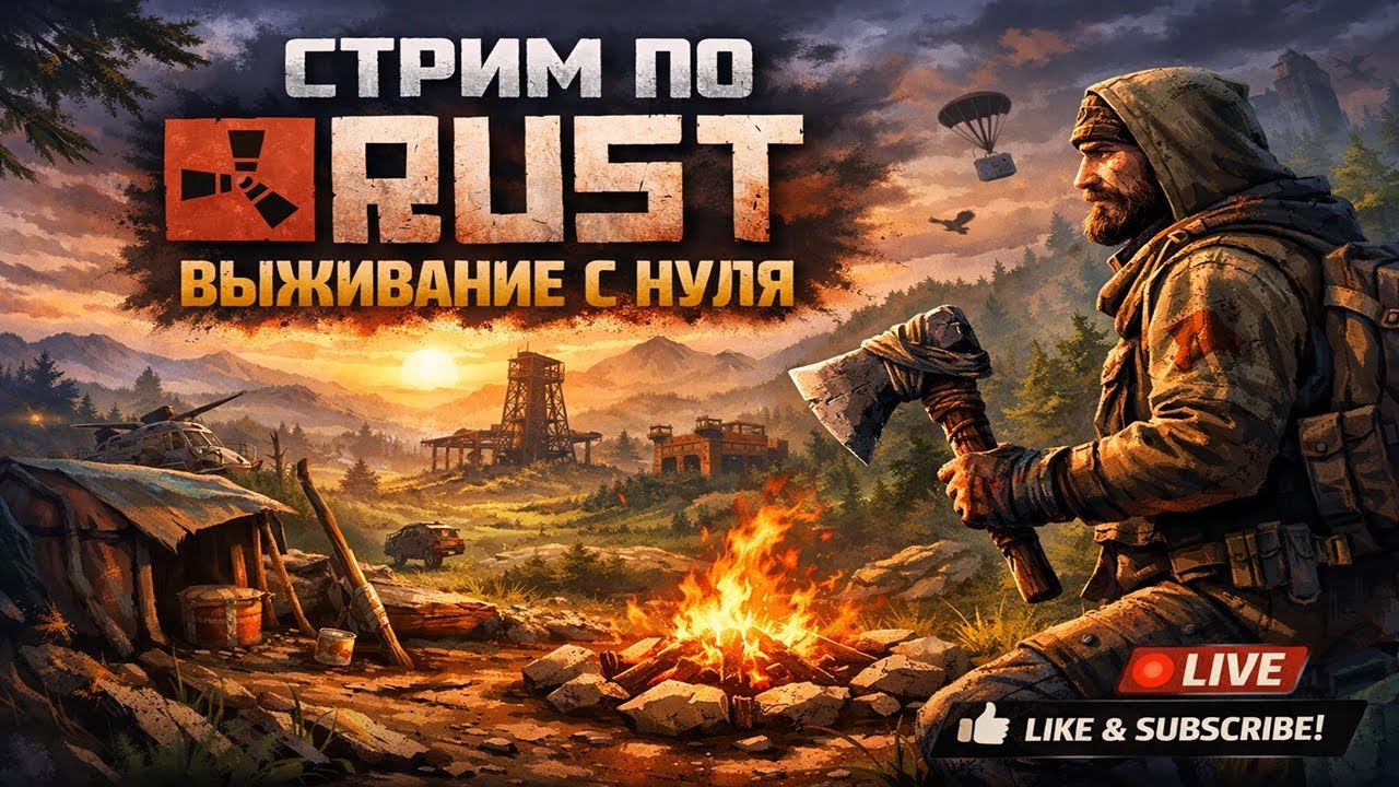 Выживание С Нуля Rust ENG/UKR #rust  #shorts @Mad_Shadow