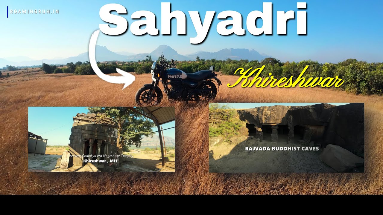 Exploring Khireshwar: Ancient Temples & Buddhist Caves | Hunter 350 | Sahyadri | MOTOVLOG P1