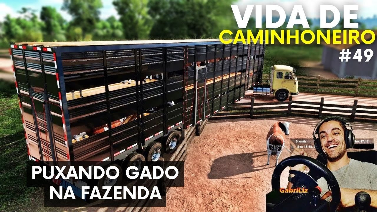 NA FAZENDA PUXANDO GADO - Vida de Caminhoneiro #49 ETS2