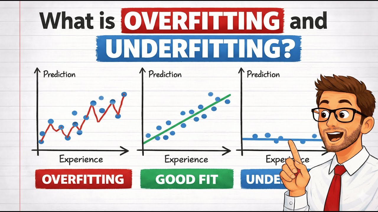 What is Overfitting and Underfitting in Machine Learning? (Beginner Explanation)