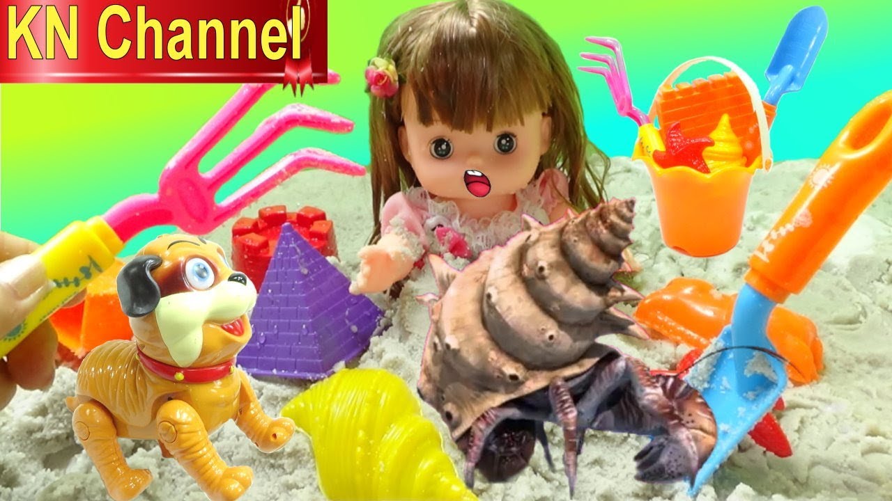 B&Uacute;P B&Ecirc; KN Channel CHƠI ỐC MƯỢN HỒN TRONG C&Ocirc;NG VI&Ecirc;N | B&Eacute; NA NU&Ocirc;I CH&Oacute; CON MỚI ĐỒ CHƠI TRẺ EM