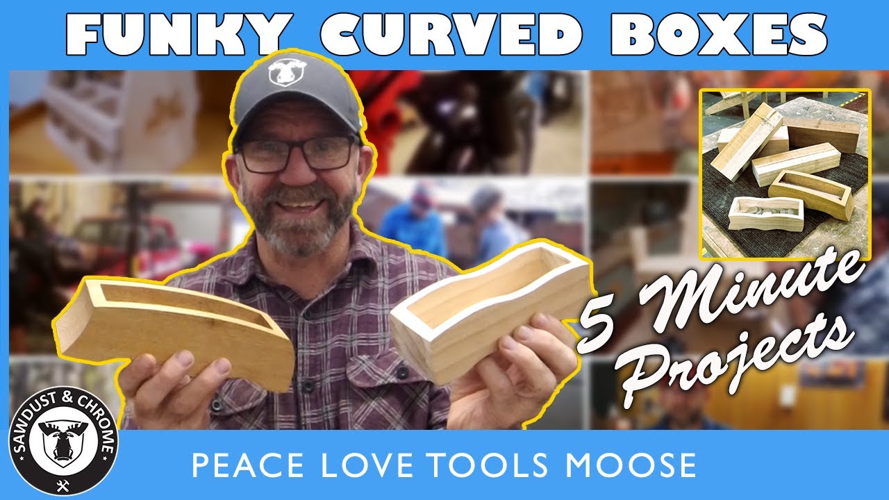Crafting Funky Curved Boxes from Scrap Timber in 5 Minutes