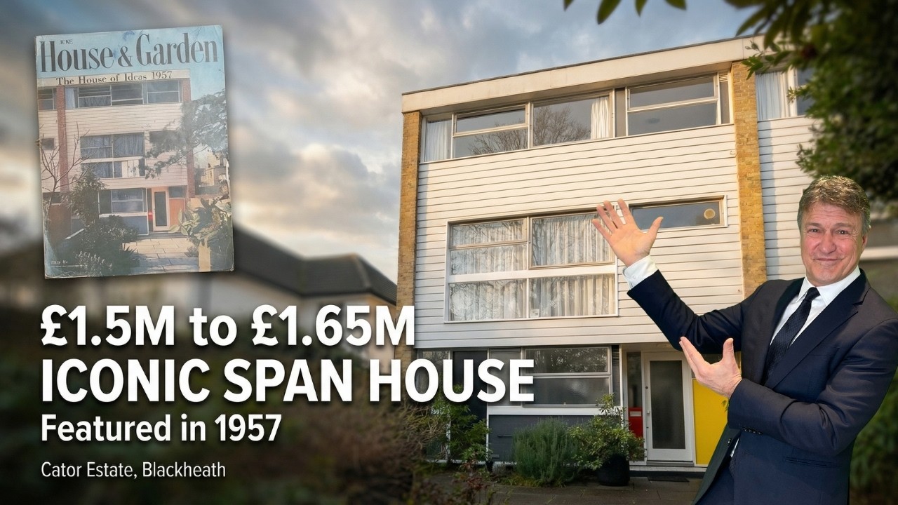 For Sale : One of Only Three, Grade II Listed Span Houses in the UK | Blackheath, London, SE3