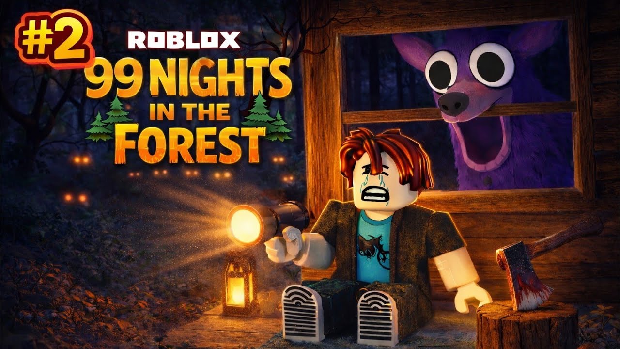 SERVIVE 99 DAY IN DARK FOREST IN ROBLOX 99 NIGHT IN THE FOREST ||