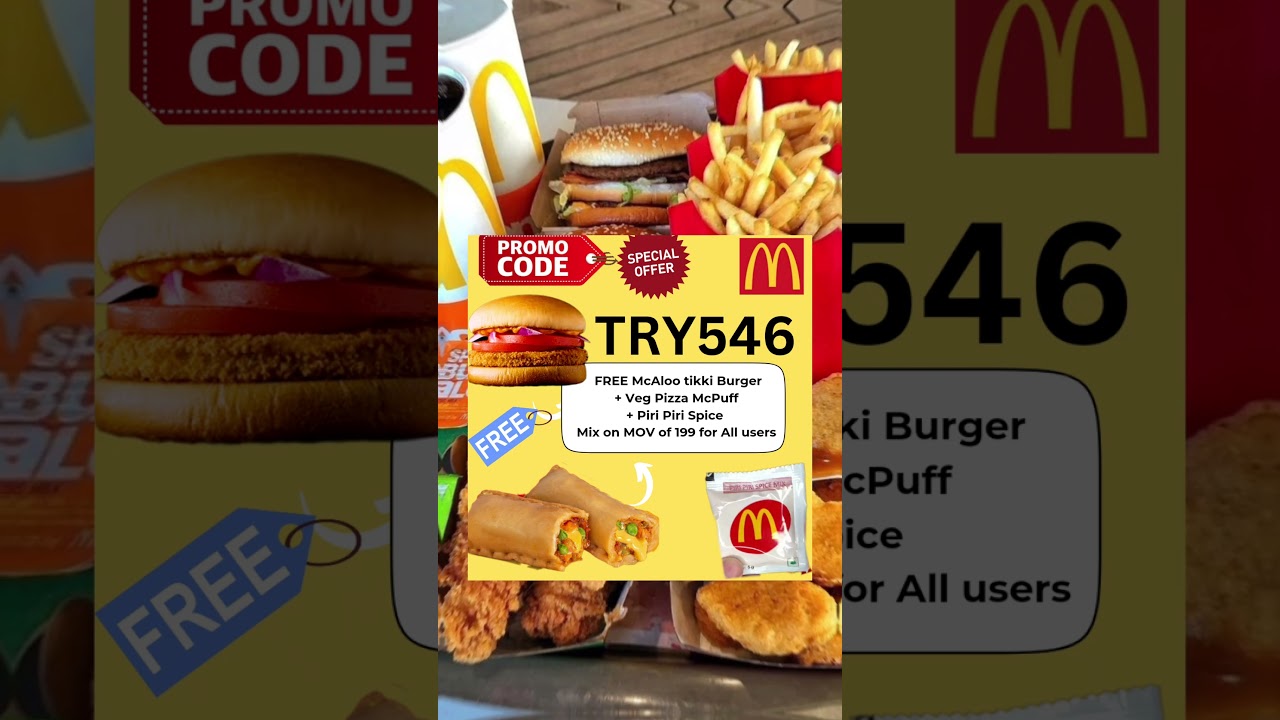 mcdonalds coupon code 😋 | mcdonalds promo code | mcdonalds free food