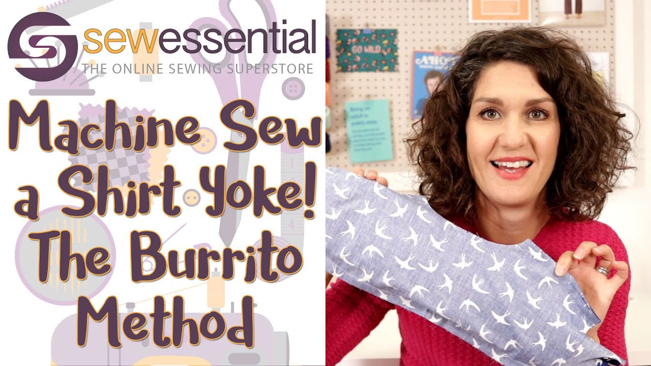 How to Sew a Shirt Yoke - the Burrito Machine Sewn Method