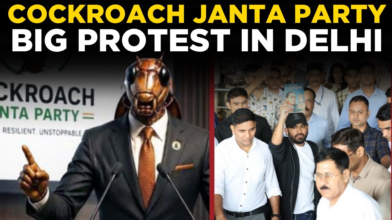 CJP Protest LIVE: Cockroach Janta Party Holds Protest At Delhi's Jantar Mantar | India News