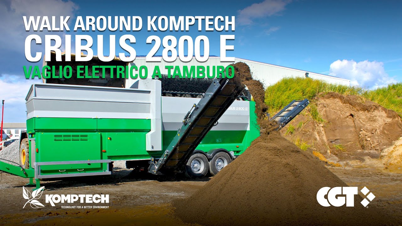 Vaglio a tamburo Komptech Cribus E