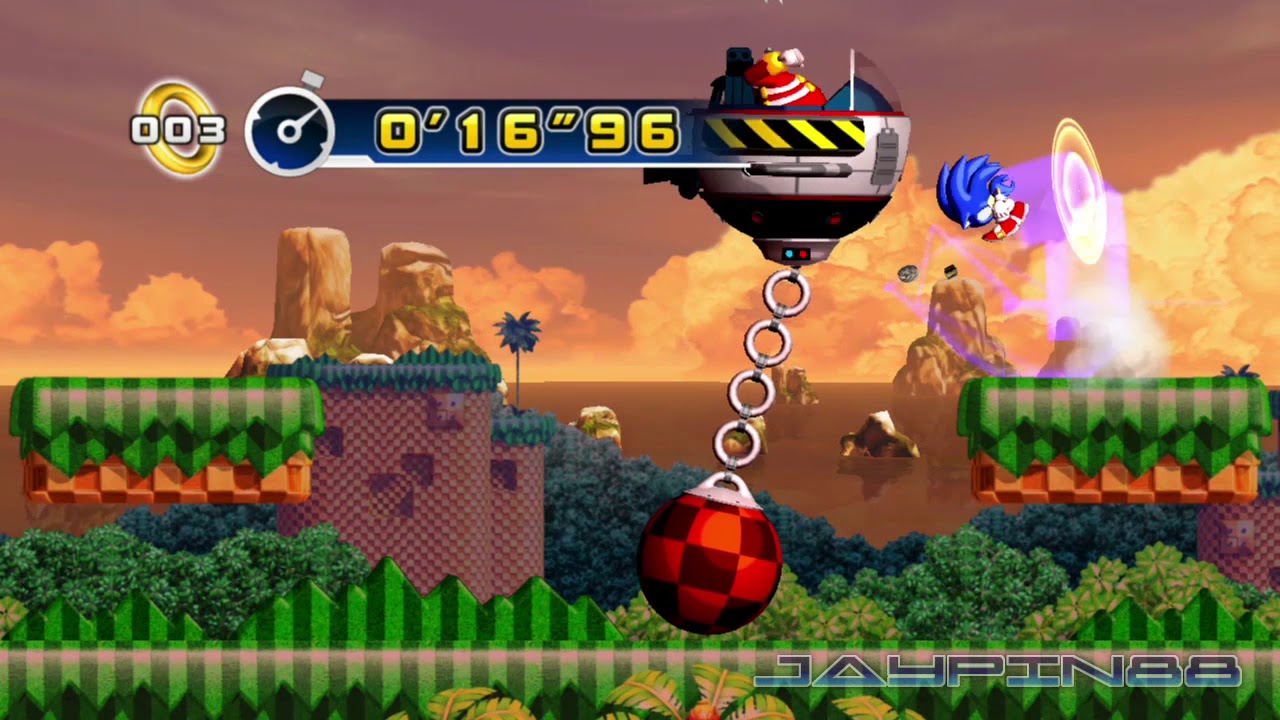 Sonic 4: Episode 1 ~ Splash Hill Zone Boss Speedrun in 0'25
