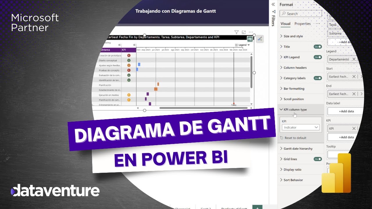 ¿Cómo elaborar un DIAGRAMA DE GANTT desde Power Bi?