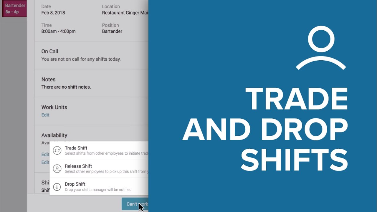 Humanity Tutorial: Allowing Staff to Trade, Release and Drop Shifts