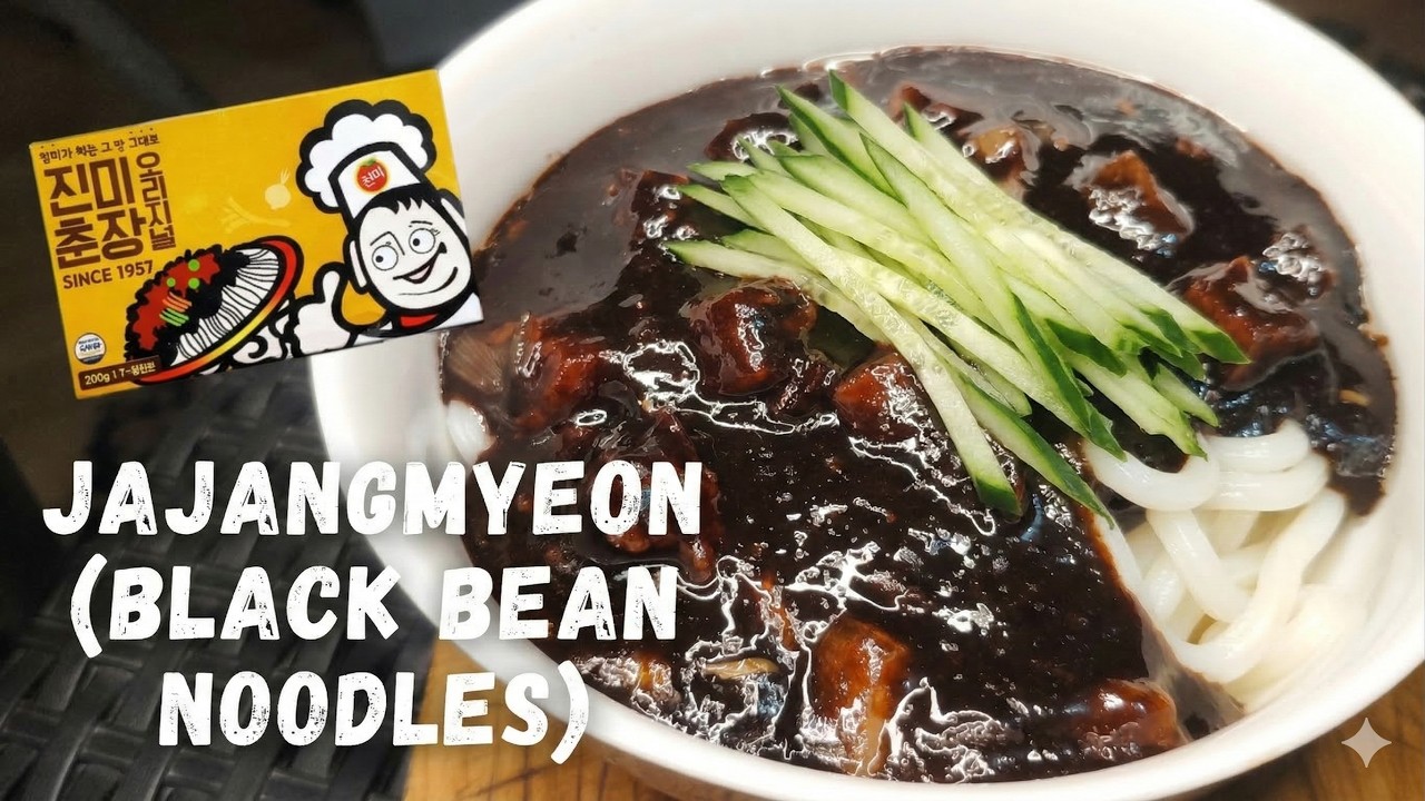 Easy Jajangmyeon Recipe (Korean Black Bean Noodles) | 짜장면