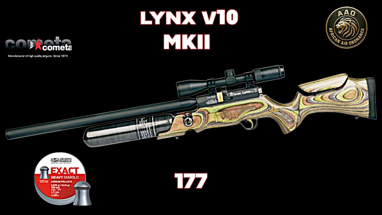 Пневматическая винтовка Cometa Lynx V10 .177 PCP: тест на максимальную точность стрельбы на 45 яр...