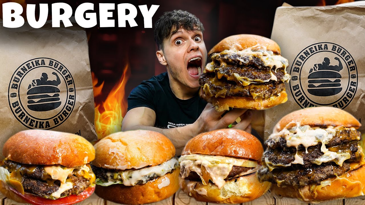 Jem WSZYSTKIE BURGERY Z BURNEIKA BURGER! (Hardkorowy Burger za 50zł)
