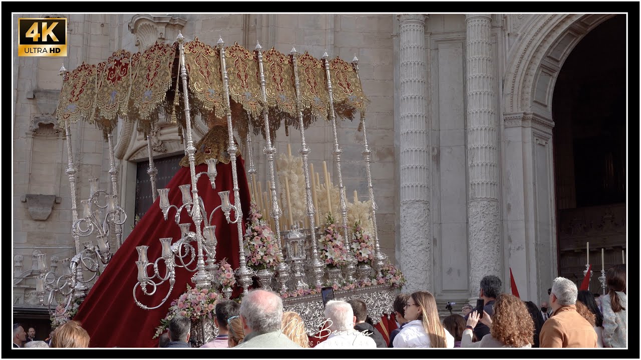 [4K] ESPECTACULAR SUBIDA CATEDRAL Mª STMA DEL AMPARO  |SEMANA SANTA 2022 CÁDIZ