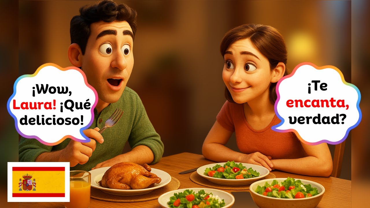 Conversaciones de comida A1&ndash;A2 | Spanish for Beginners