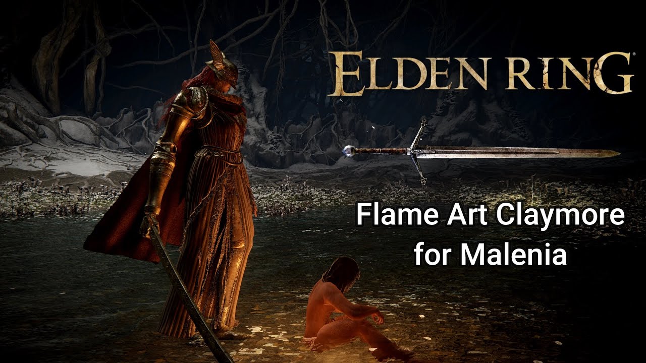 Flame art Claymore Greatsword +25 for Malenia