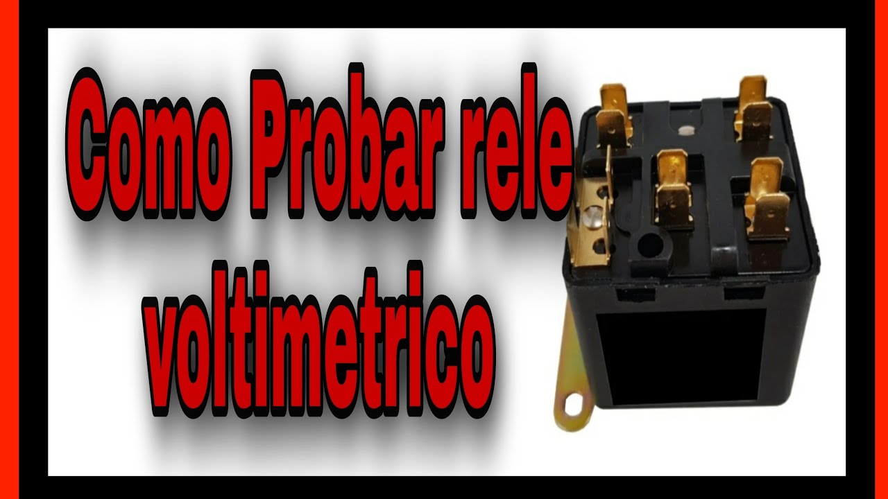 Comprobación de funcionamiento de rele voltimetrico