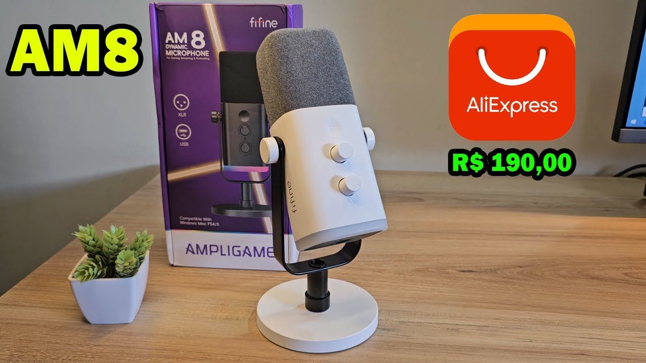 MICROFONE FIFINE AMPLIGAME AM8 VALE A PENA COMPRAR?