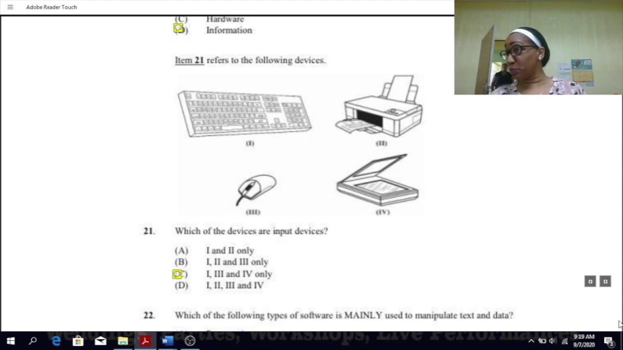 Solution to EDPM Past Paper - Multiple Choice - 2016/2017 Specimen Paper questions (Paper 1)