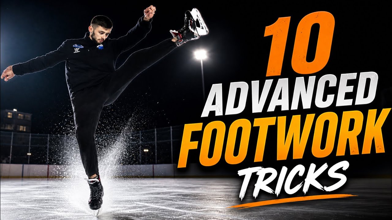 Freestyle Ice Skating - 10 Advanced Footwork Tricks!
