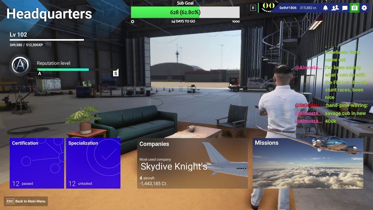 MIcrosoft Flight simulator Cargo flights in the usa