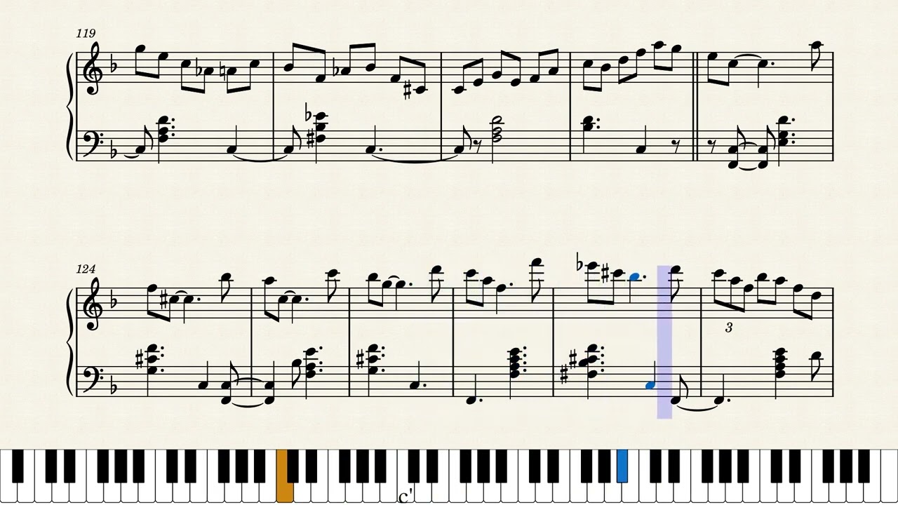 Bill Evans "Midnight Mood" solo piano transcripton