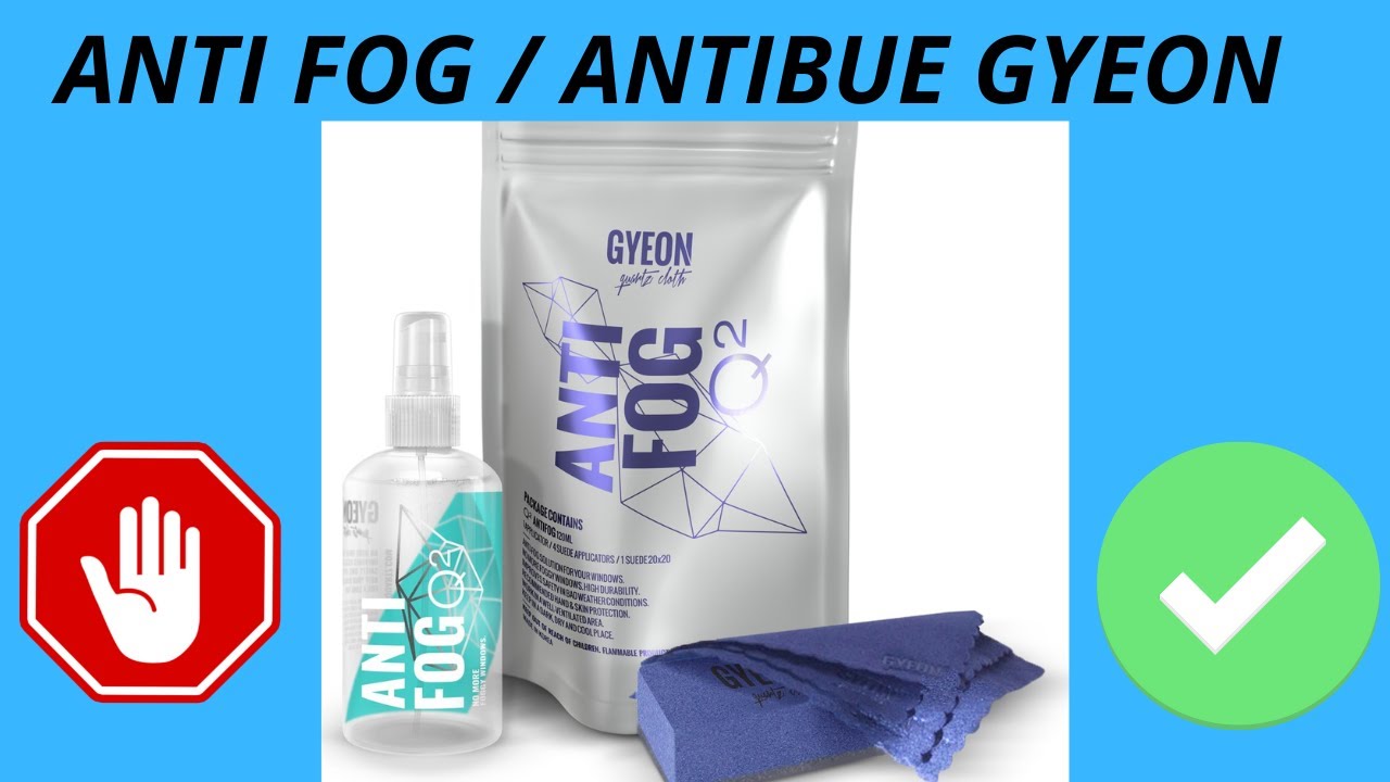 J'applique un traitement antibuée, le gyeon q2 anti fog!!!