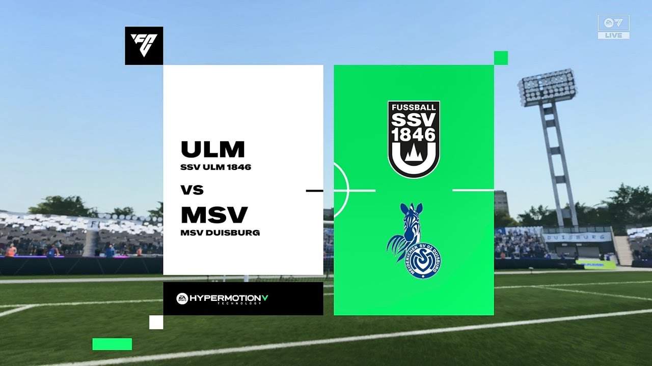 EA Sports ФК 26 | SSV Ulm vs MSV Duisburg - 3-я немецкая лига | Геймплей для PS5