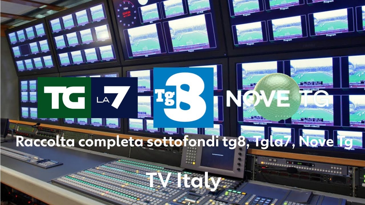 Raccolta completa sottofondi Tg8, TGla7, Nove Tg