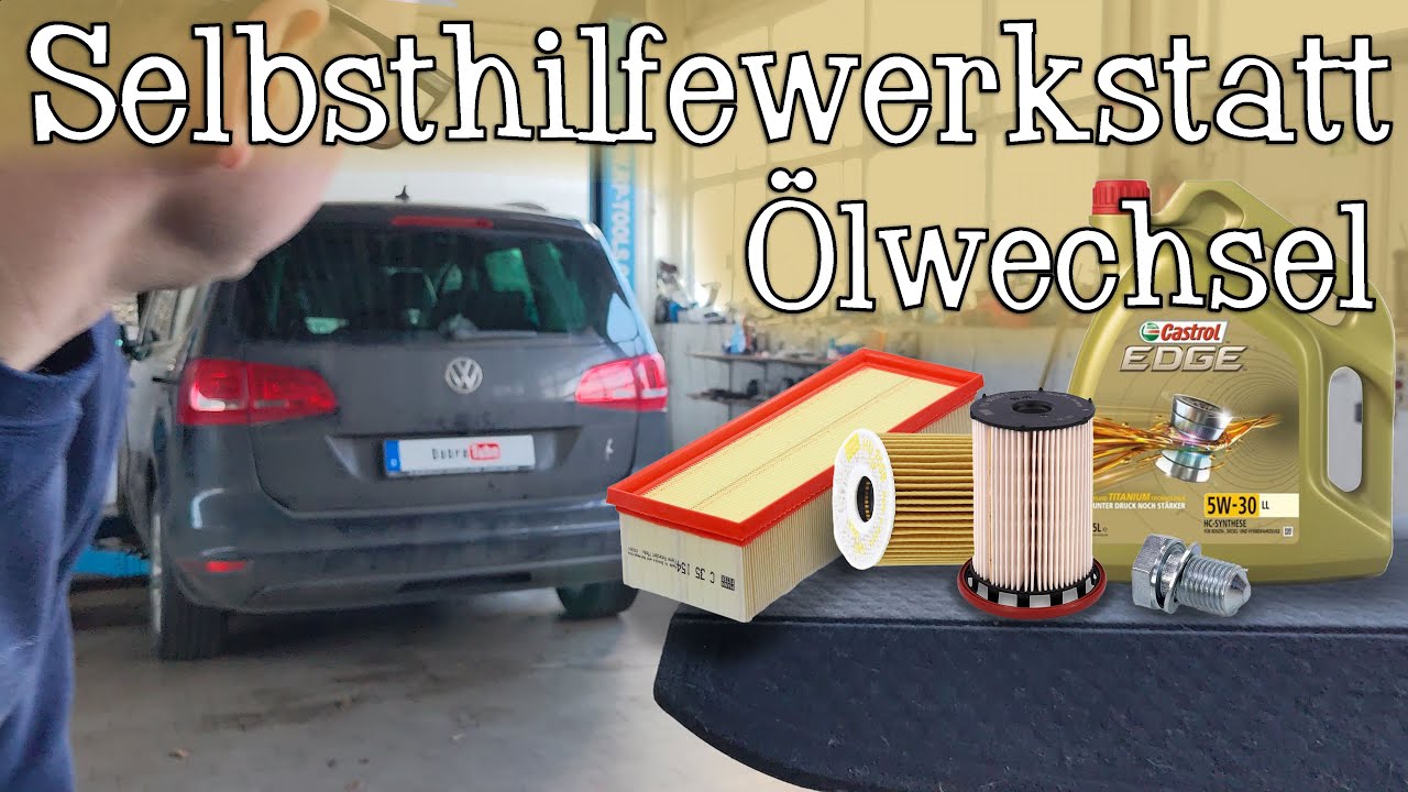 &Ouml;lwechsel in Selbsthilfewerkstatt VW/AUDI/SKODA/BMW....