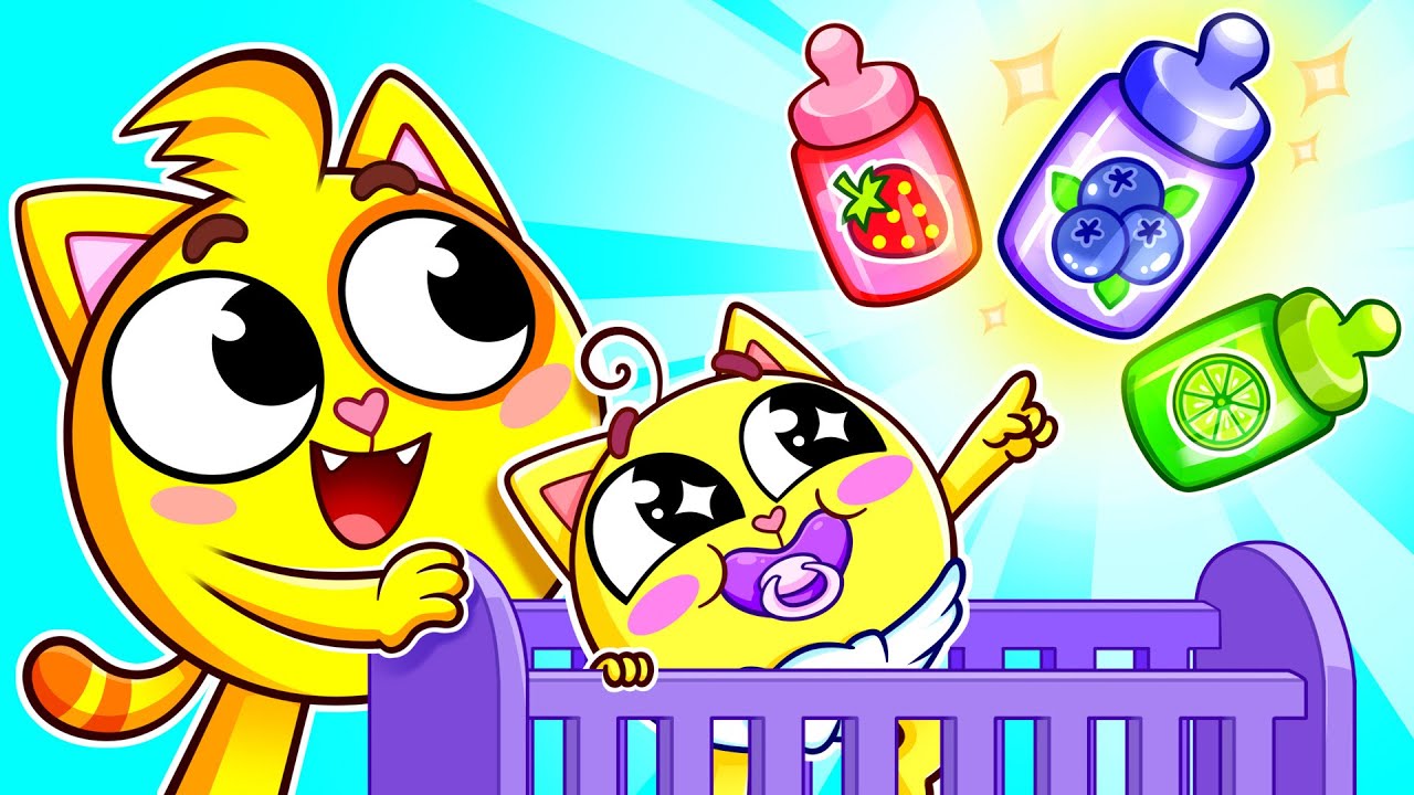Canção de Alimentação com Mamadeira 👶 | Canções Infantis 🐱🐨🐰🦁 Baby Zoo