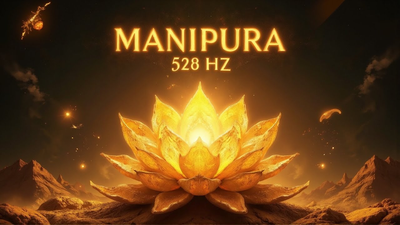 🟡 Manipura – Radiant Core | 528 Hz Solar Plexus Chakra Psybient Mix