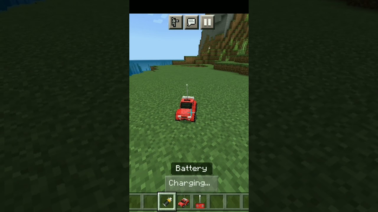Minecraft Pocket Edition RC Car Mod #minecraft #shorts #rccar #technogamerz