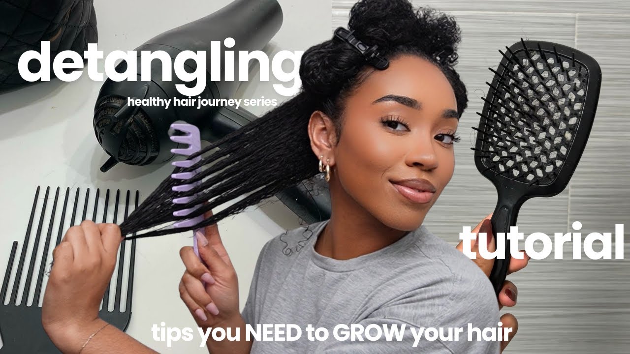 How to detangle your hair| how to grow your curly hair faster and longer