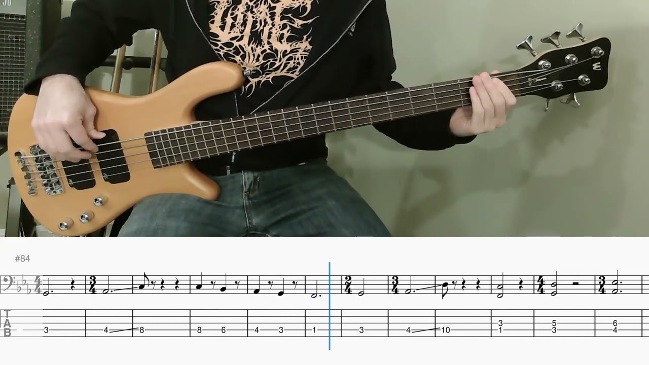 宇宙コンビニ (Uchu Conbini) - EverythingChanges (bass cover with tab)