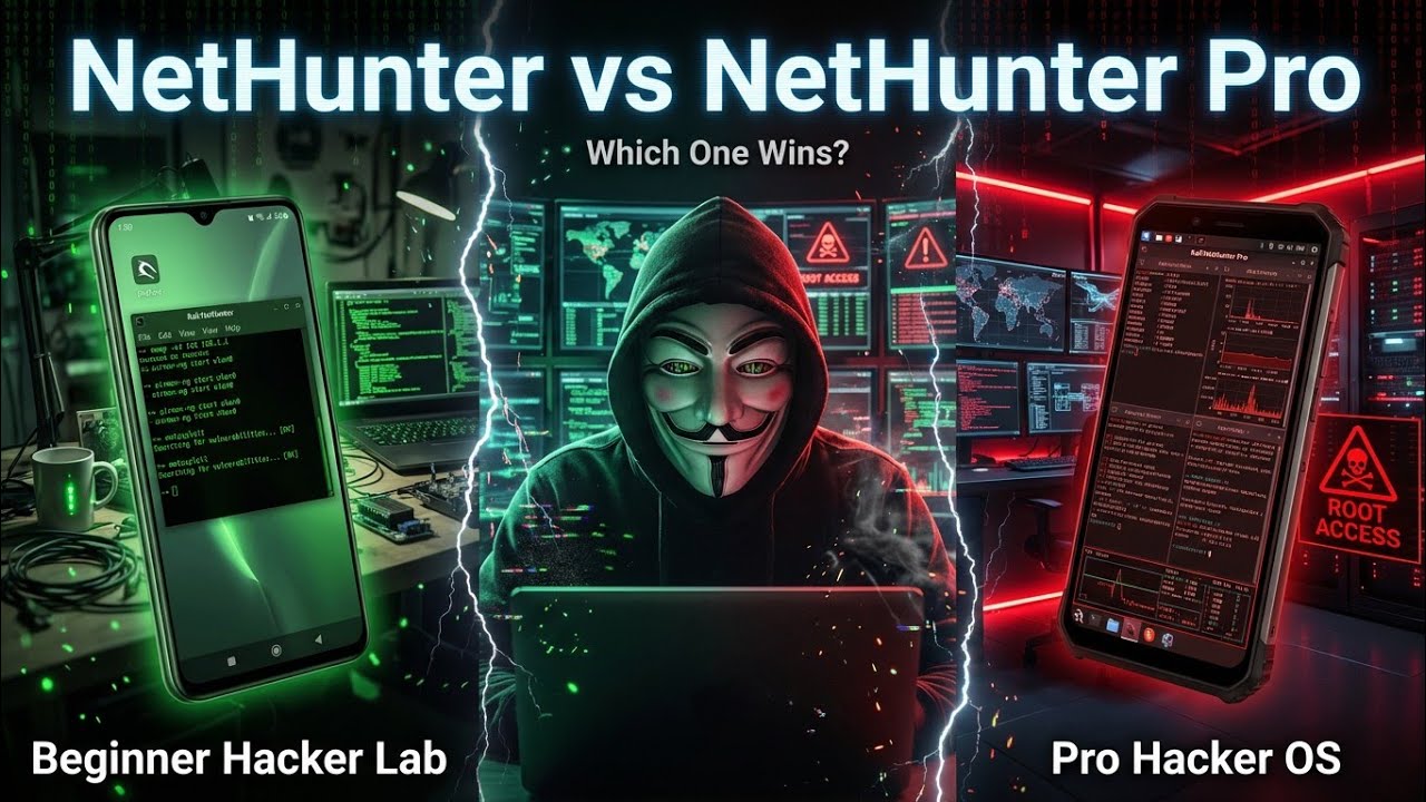 Kali NetHunter vs NetHunter Pro &ndash; Beginner vs Pro Hacker