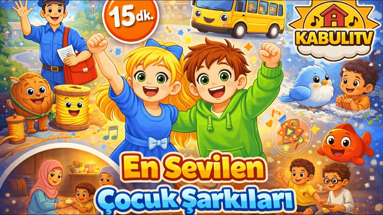 15 dk En Sevilen Çocuk Şarkıları - KabuliTV