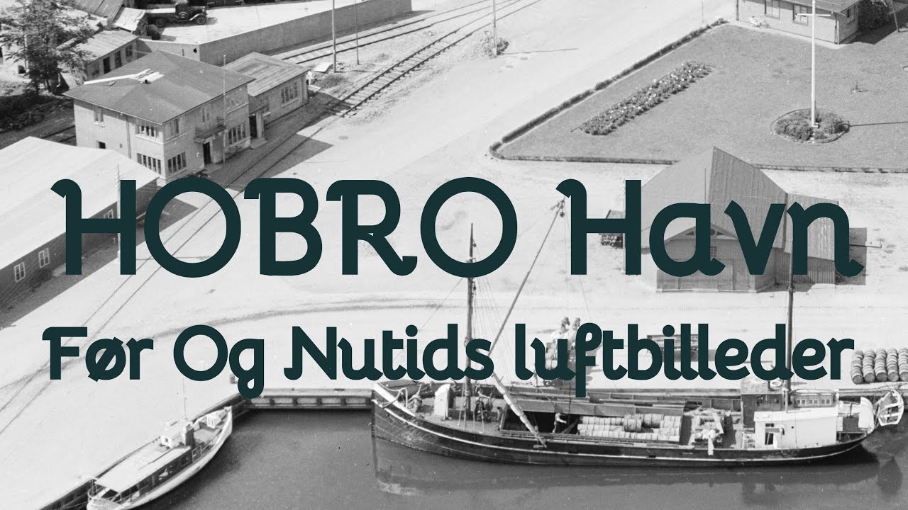Gamle Hobro Luft Billeder Samt Nutids Billeder