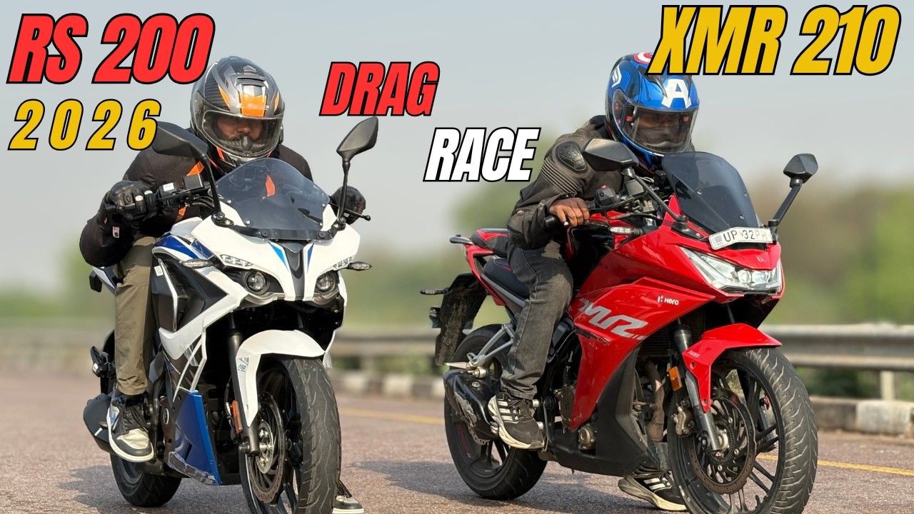 2026 Pulsar RS200 vs Karizma XMR210 drag Race | The UP46 Rider |