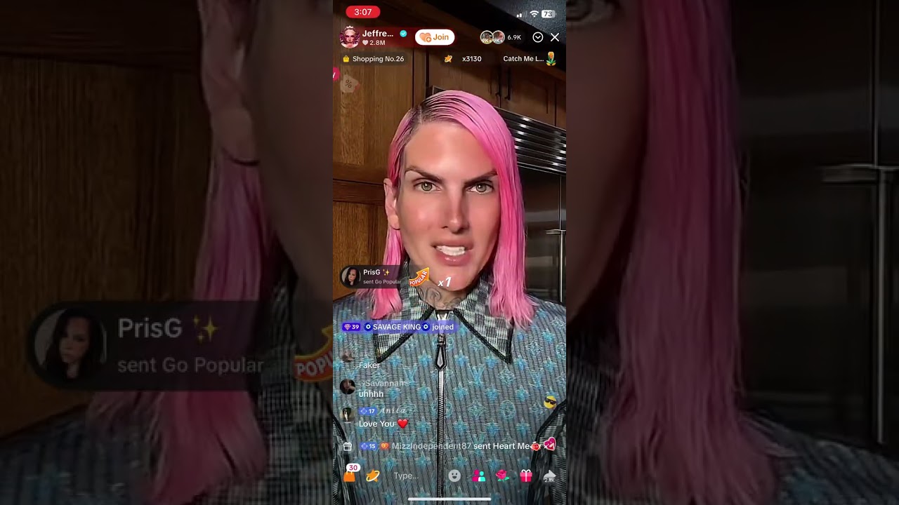Eugenia Cooney in Chat RIP #charliekirk #tiktoklive 