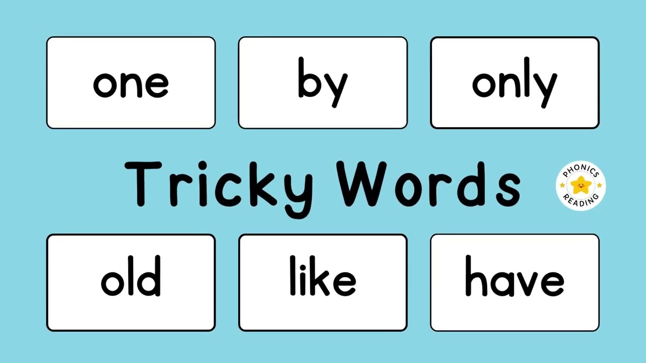 Sight Words | Tricky Words Set #5 | Sentences with Tricky Words | phonics for Kids | Phonics Reading