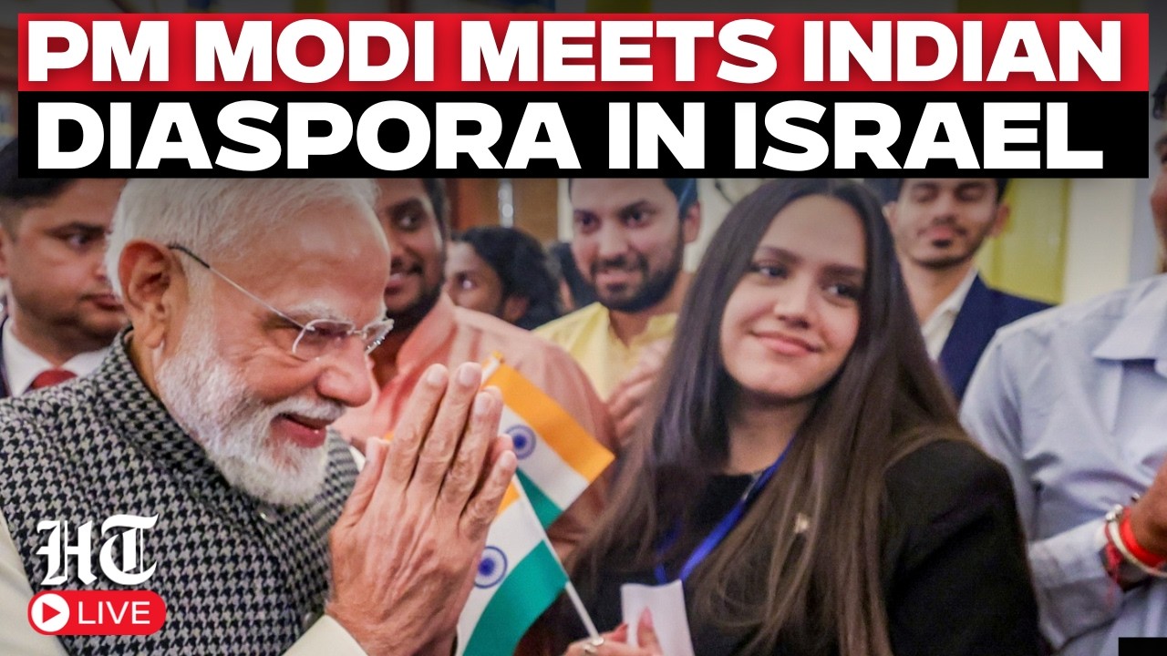 Modi In Israel LIVE | Modi Meets Indian Diaspora in Israel, Receives Warm Welcome