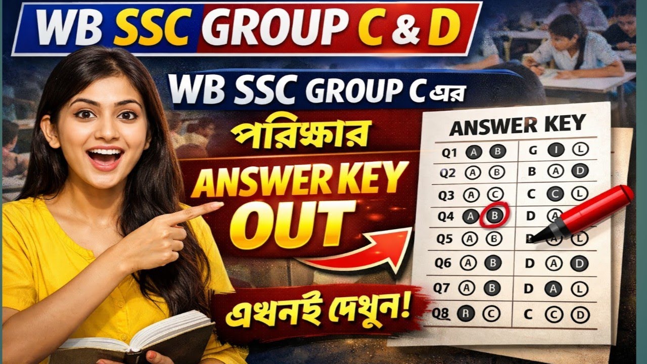 WB SSC GROUP C পরীক্ষার Answer Key Out