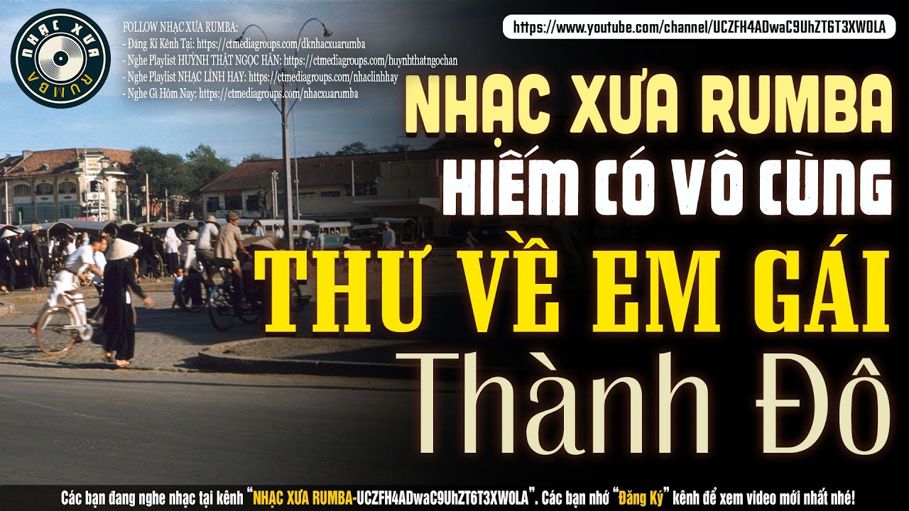 Nhạc Xưa Rumba Hay Bất Hủ | THƯ VỀ EM GÁI THÀNH ĐÔ - Lk Nhạc Lính Xưa 1975 Hay Hiếm Có Vô Cùng