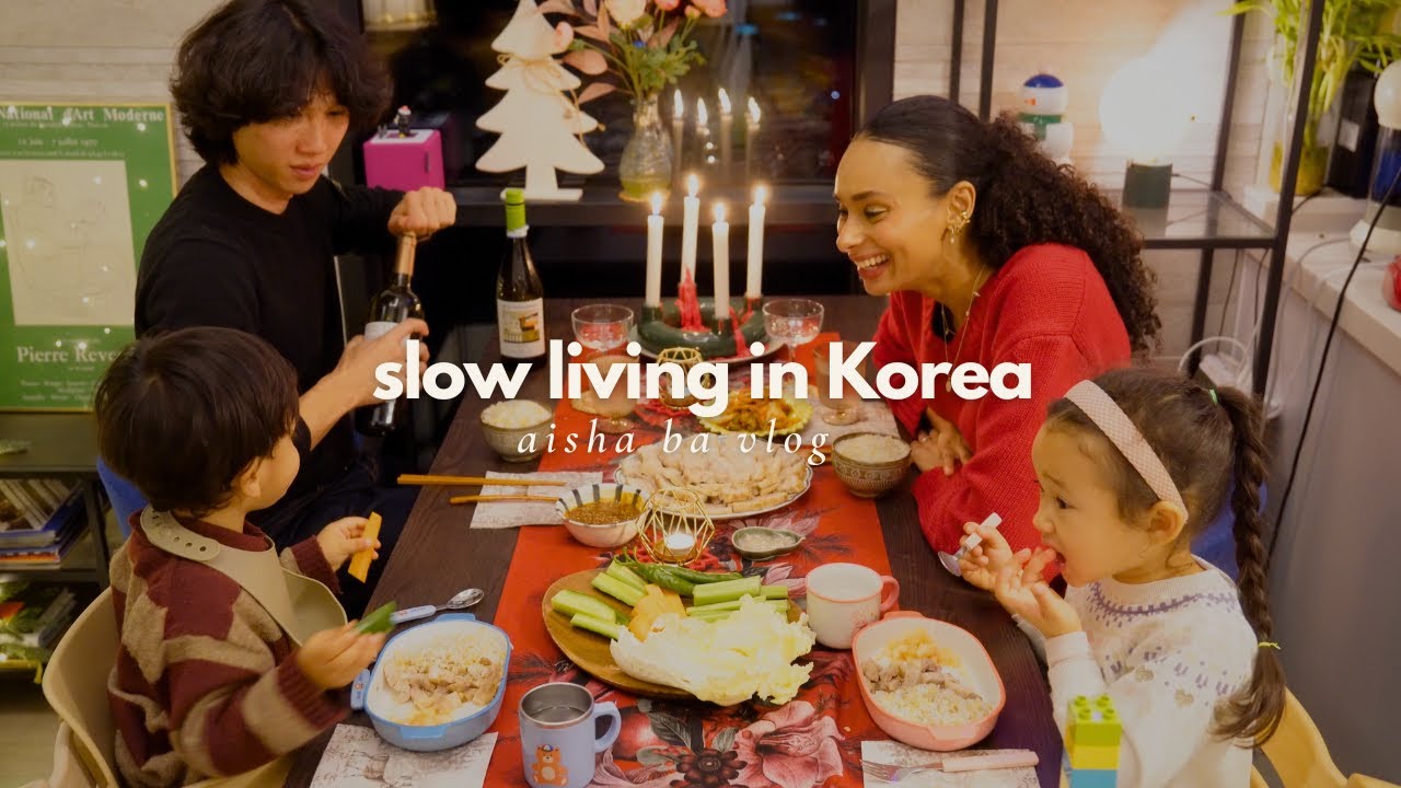 Slow Living in Korea | Cozy Winter Cooking, Sourdough Baking & Family Christmas