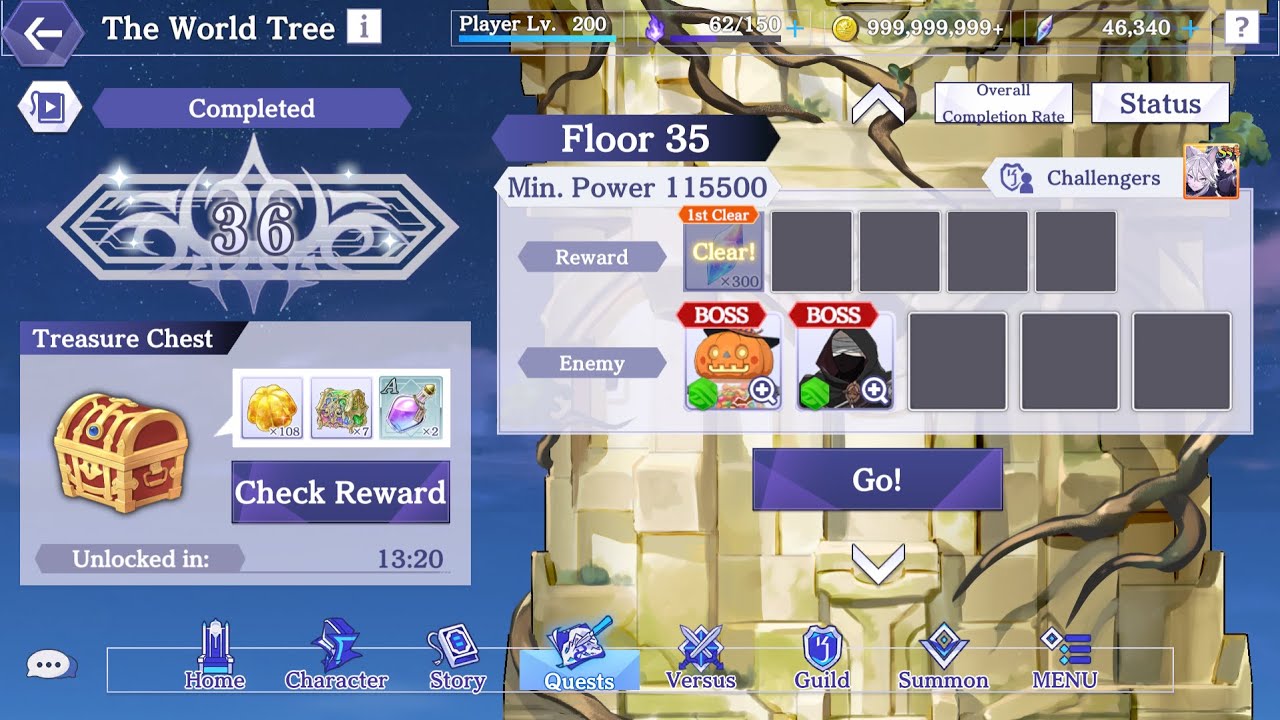World Tree Floor 35 complete. Eminence in Shadow RPG
