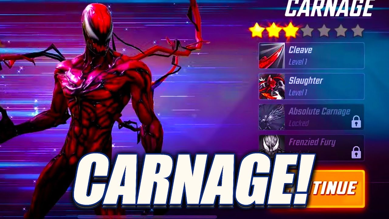 CARNAGE UNLOCK & RANK UP! - Marvel Strike Force