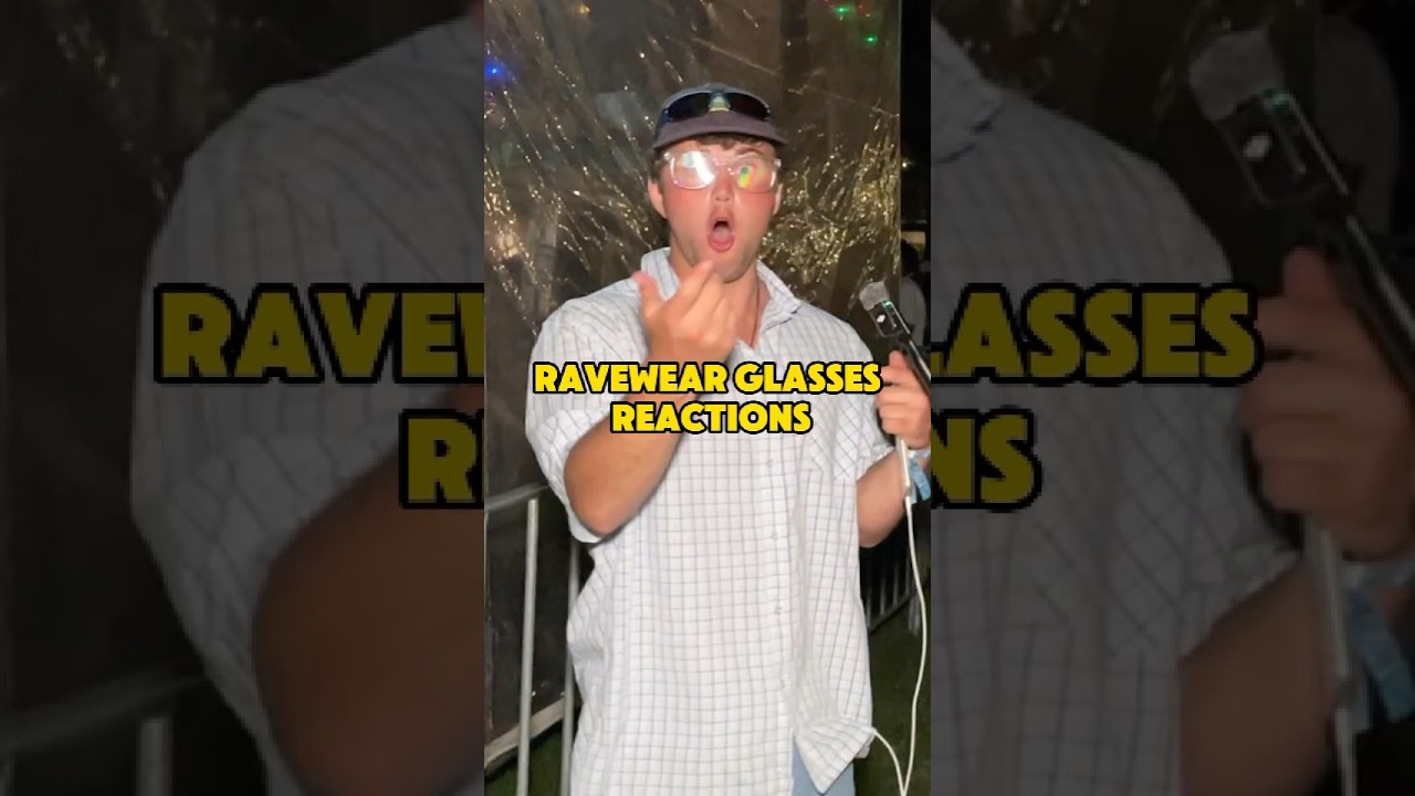 Ravewear glasses reaction🔥 